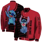 custom miami redhawks stitch laughing red varsity jacket best selling