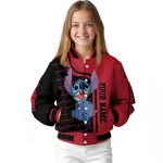 custom miami redhawks stitch laughing red varsity jacket best selling
