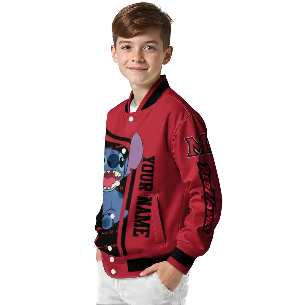 custom miami redhawks stitch laughing red varsity jacket trendy custom miami redhawks stitch laughing red varsity jacket trendy