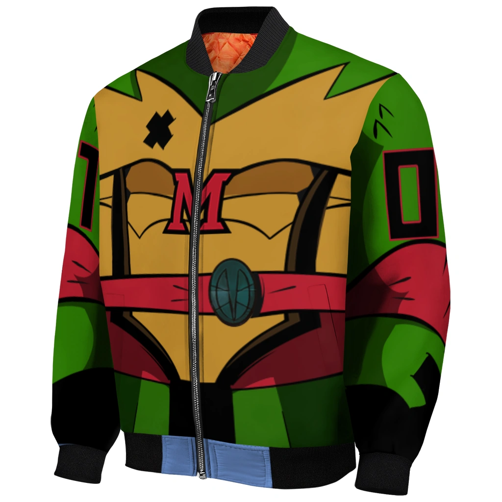 custom miami redhawks turtle armor bomber jacket fashion forward custom miami redhawks turtle armor bomber jacket fashion forward