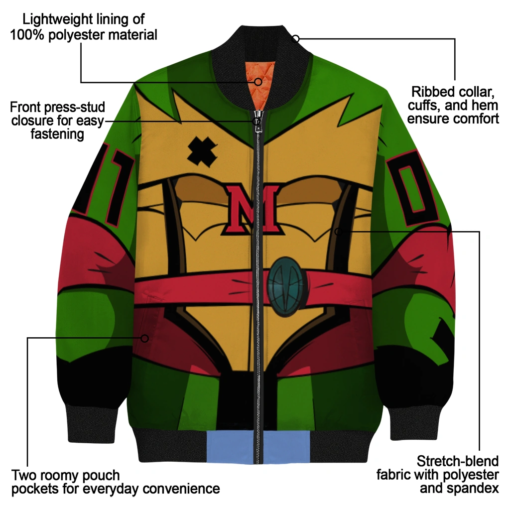 custom miami redhawks turtle armor bomber jacket new arrival custom miami redhawks turtle armor bomber jacket new arrival