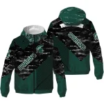 custom michigan state spartans arrow matrix green black windbreaker jacket best selling