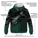 custom michigan state spartans arrow matrix green black windbreaker jacket best selling