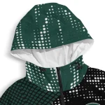 custom michigan state spartans arrow matrix green black windbreaker jacket best selling
