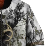 custom michigan state spartans deer skull camouflage white bomber jacket best selling