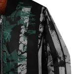 custom michigan state spartans star stripes green black bomber jacket best selling