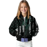 custom michigan state spartans star stripes green black bomber jacket best selling