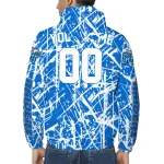 custom middle tennessee blue raiders brushstroke pattern blue windbreaker jacket best selling