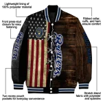 custom milwaukee brewers flag wood brown varsity jacket best selling