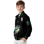 custom milwaukee bucks claw edge black varsity jacket best selling
