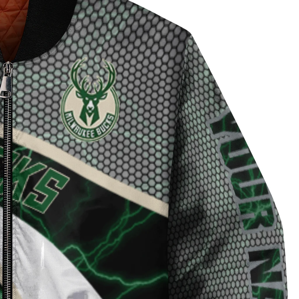 custom milwaukee bucks electric flash green bomber jacket premium grade custom milwaukee bucks electric flash green bomber jacket premium grade