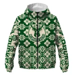custom milwaukee bucks geometric blossom green windbreaker jacket best selling
