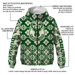 custom milwaukee bucks geometric blossom green windbreaker jacket best selling