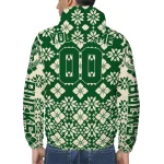 custom milwaukee bucks geometric blossom green windbreaker jacket best selling