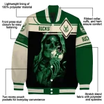 custom milwaukee bucks reaper hands green black varsity jacket best selling