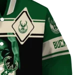 custom milwaukee bucks reaper hands green black varsity jacket best selling