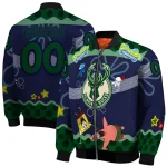 custom milwaukee bucks spongebob playtime green blue bomber jacket best selling
