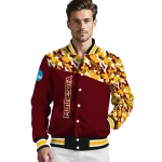 custom minnesota golden gophers camouflage splash maroon varsity jacket best selling