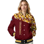 custom minnesota golden gophers camouflage splash maroon varsity jacket best selling