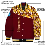 custom minnesota golden gophers camouflage splash maroon varsity jacket best selling