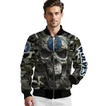 custom minnesota timberwolves camouflage skull camouflage bomber jacket best selling