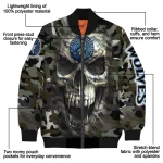 custom minnesota timberwolves camouflage skull camouflage bomber jacket best selling