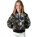 custom minnesota timberwolves camouflage skull camouflage bomber jacket best selling