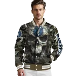 custom minnesota timberwolves camouflage skull camouflage varsity jacket best selling