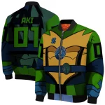 custom minnesota timberwolves turtle armor bomber jacket best selling