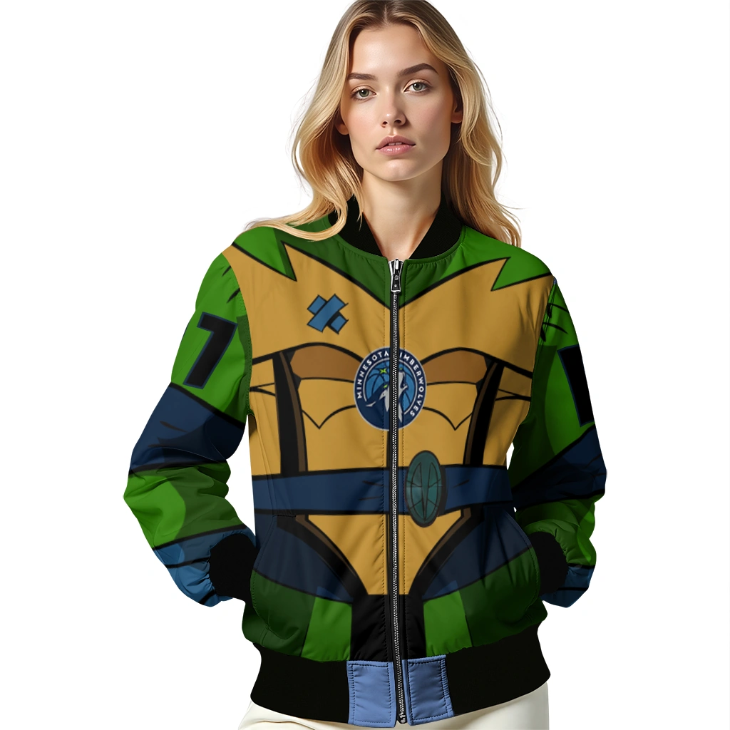 custom minnesota timberwolves turtle armor bomber jacket latest model custom minnesota timberwolves turtle armor bomber jacket latest model