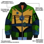 custom minnesota timberwolves turtle armor bomber jacket best selling