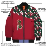 custom minnesota wild flag scratch effect red bomber jacket best selling