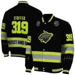 custom minnesota wild heartbeat accent black green varsity jacket best selling