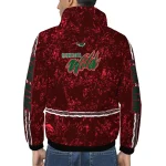 custom minnesota wild shards cluster red windbreaker jacket best selling