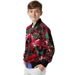 custom minnesota wild skull horde red bomber jacket best selling