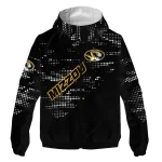 custom missouri tigers arrow matrix black windbreaker jacket best selling