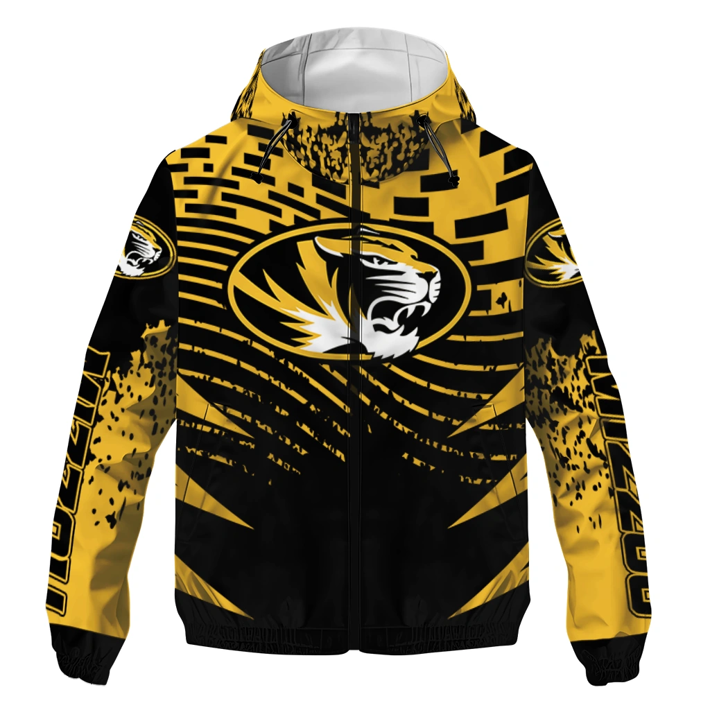 custom missouri tigers brick motion black windbreaker jacket best selling custom missouri tigers brick motion black windbreaker jacket best selling