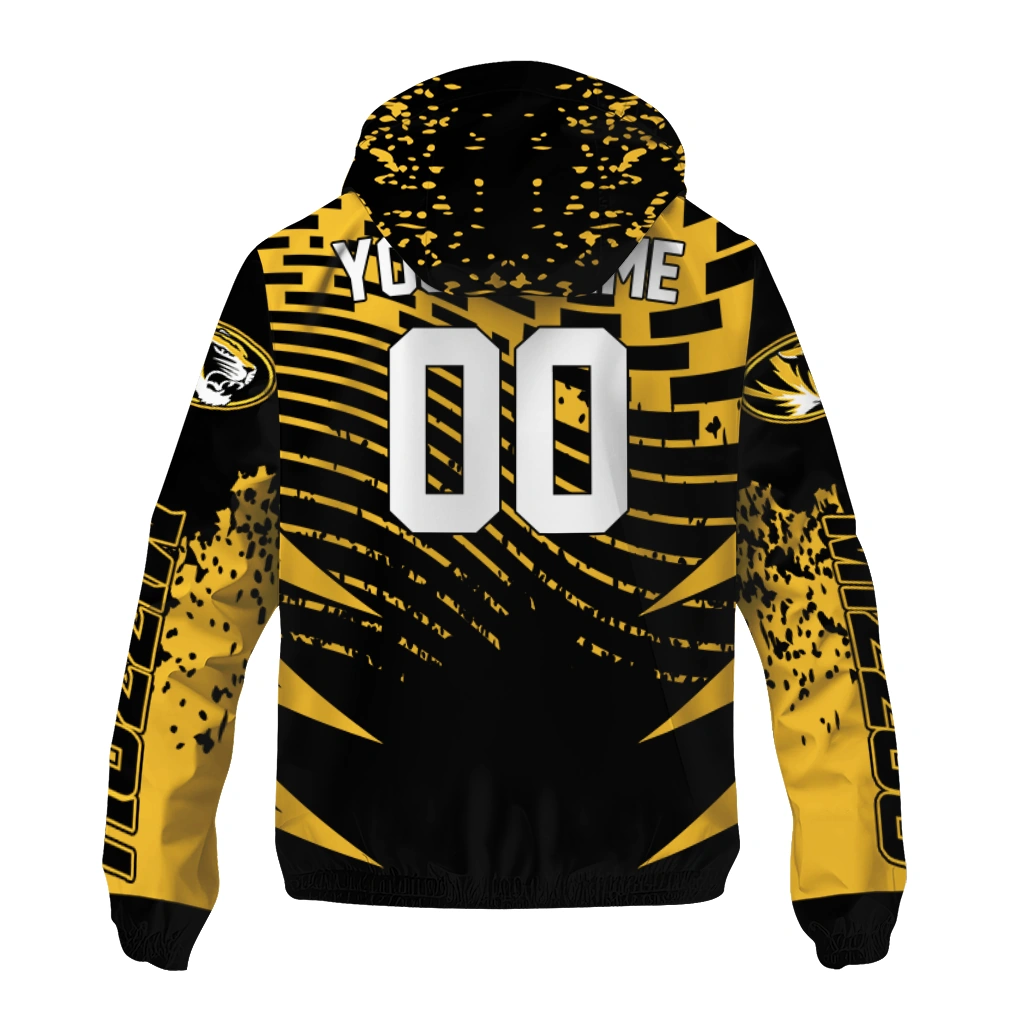 custom missouri tigers brick motion black windbreaker jacket fashion forward custom missouri tigers brick motion black windbreaker jacket fashion forward