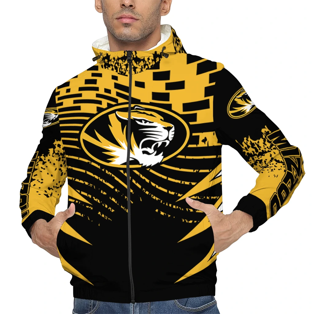 custom missouri tigers brick motion black windbreaker jacket top rated custom missouri tigers brick motion black windbreaker jacket top rated