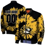 custom missouri tigers burst splatter black bomber jacket best selling