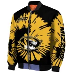 custom missouri tigers burst splatter black bomber jacket best selling