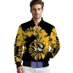 custom missouri tigers burst splatter black bomber jacket best selling
