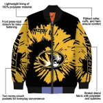 custom missouri tigers burst splatter black bomber jacket best selling