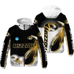 custom missouri tigers football flame black white windbreaker jacket best selling
