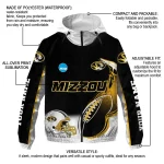 custom missouri tigers football flame black white windbreaker jacket best selling