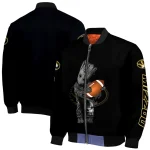 custom missouri tigers groot football black bomber jacket best selling