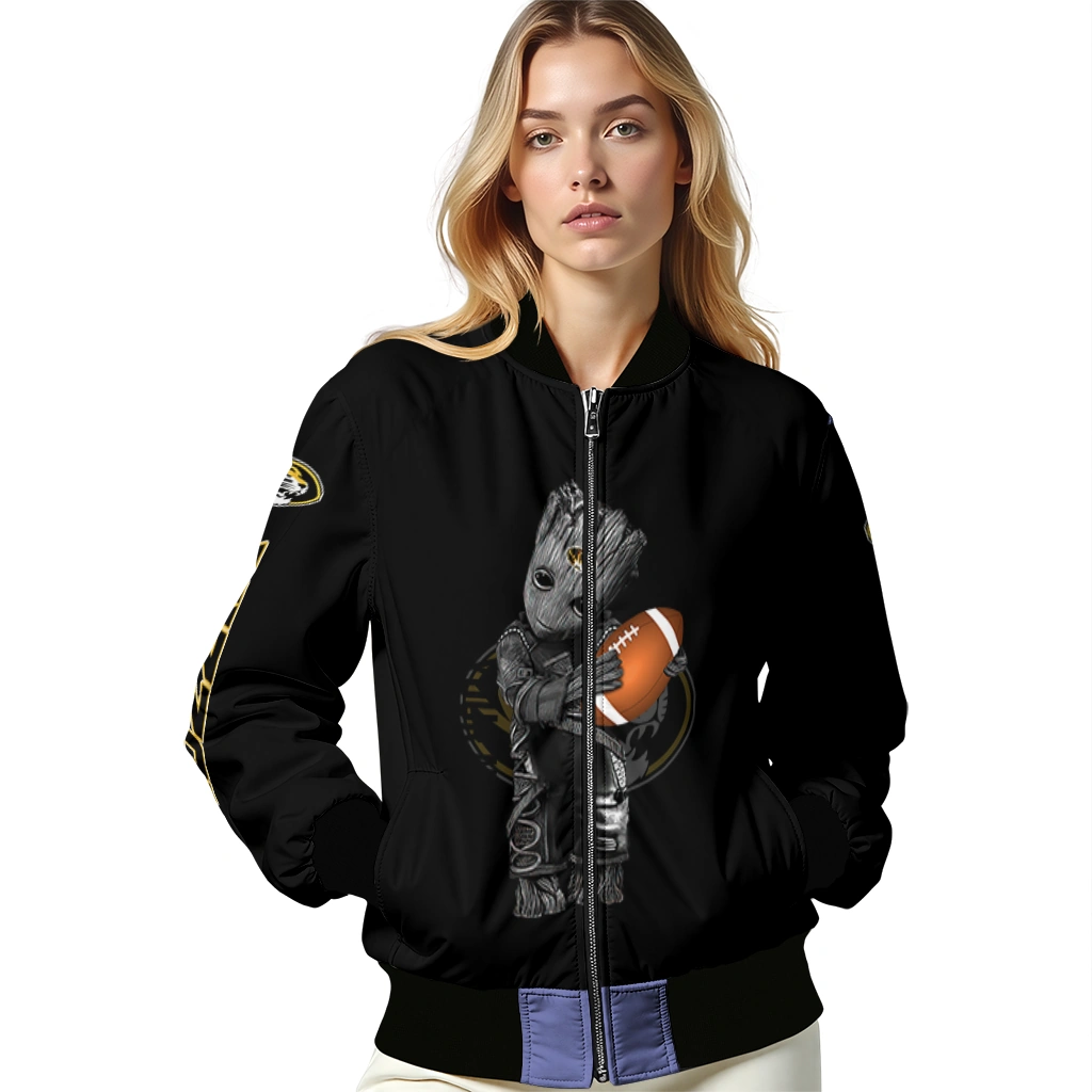 custom missouri tigers groot football black bomber jacket latest model custom missouri tigers groot football black bomber jacket latest model