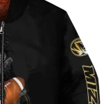 custom missouri tigers groot football black bomber jacket best selling