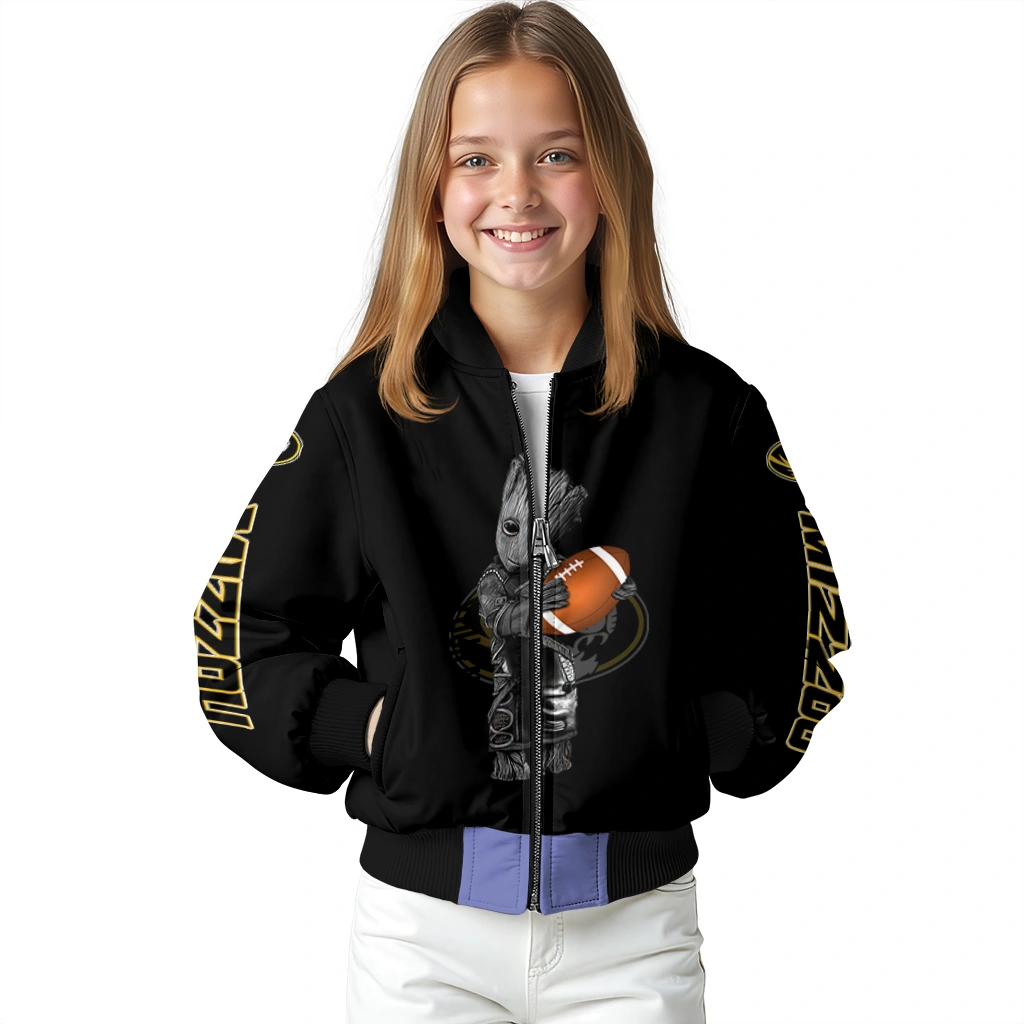 custom missouri tigers groot football black bomber jacket top rated custom missouri tigers groot football black bomber jacket top rated