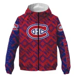 custom montreal canadiens trellis mesh red windbreaker jacket best selling